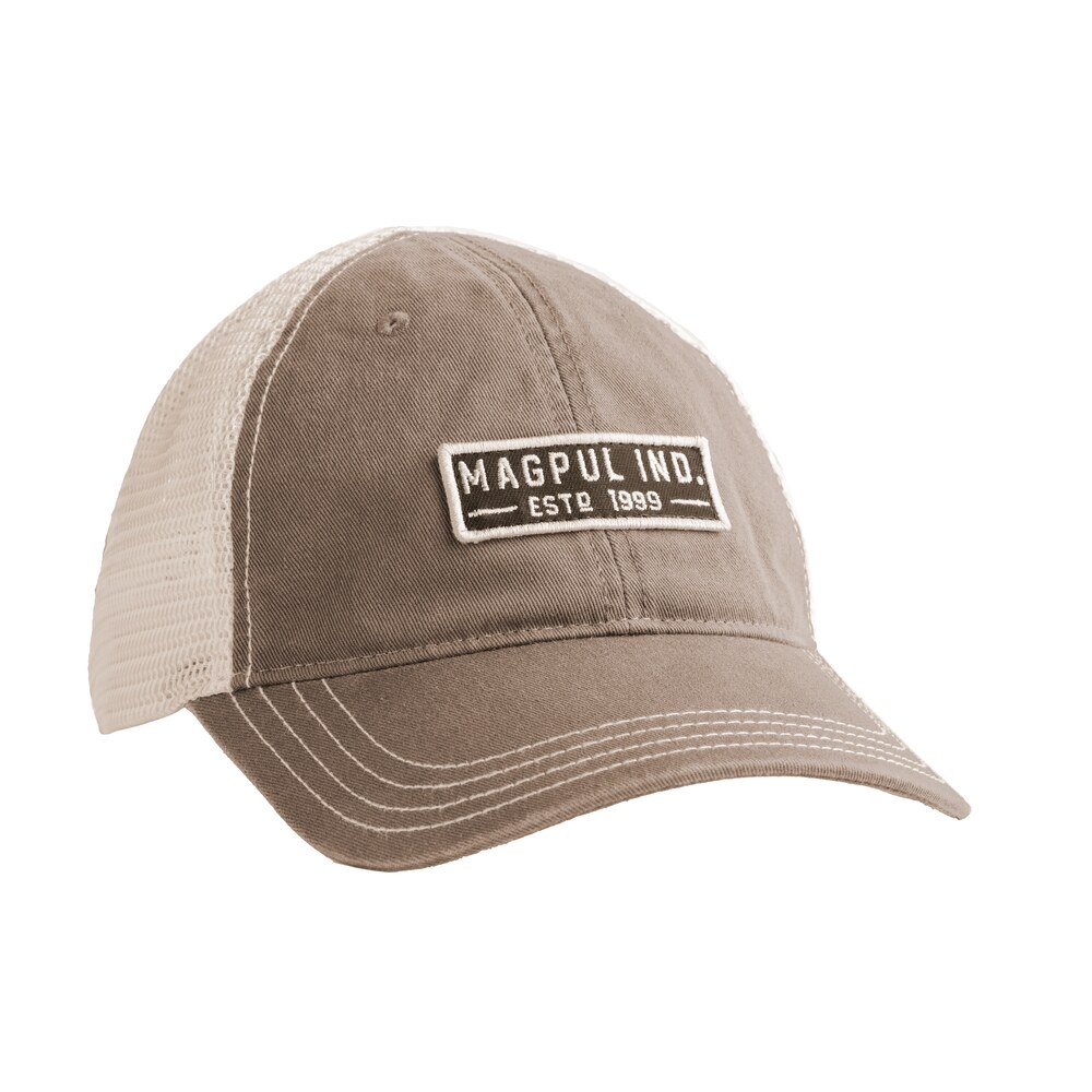 magpul mag1260 252 established garment trucker hat driftwood adjustable snapback osfa embroidered patch Magpul MAG1260-252 Established Garment Trucker Hat Driftwood Adjustable Snapback OSFA Sports South item 147113