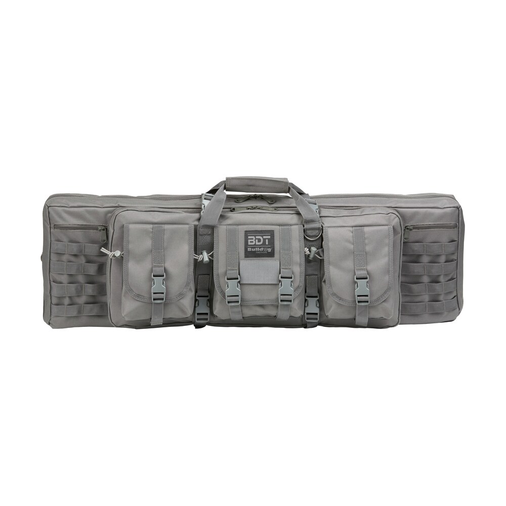bulldog bdt6037sg bdt tactical double 37" seal gray nylon, 3 accessory pockets, deluxe padded backstraps lockable zippers, padded internal divider Bulldog BDT6037SG BDT Tactical Double 37" Seal Gray Nylon, 3 Accessory Pockets, Deluxe Padded Sports South item 147225