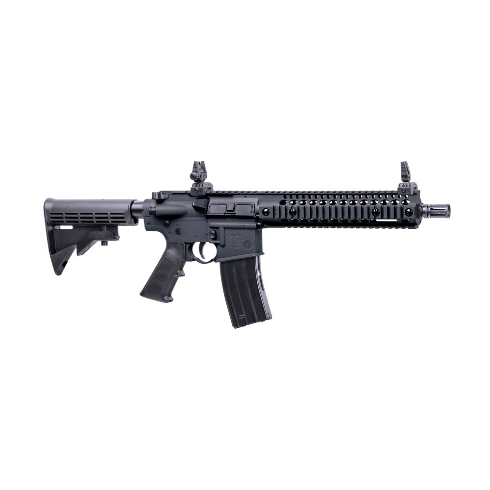 crosman cfar1b full auto r1 air rifle co2 177 25rd shot black black receiver black 6 position stock Crosman CFAR1B Full Auto R1 Air Rifle CO2 177 25rd Shot Black Black Receiver Black 6 Position Sports South item 147234