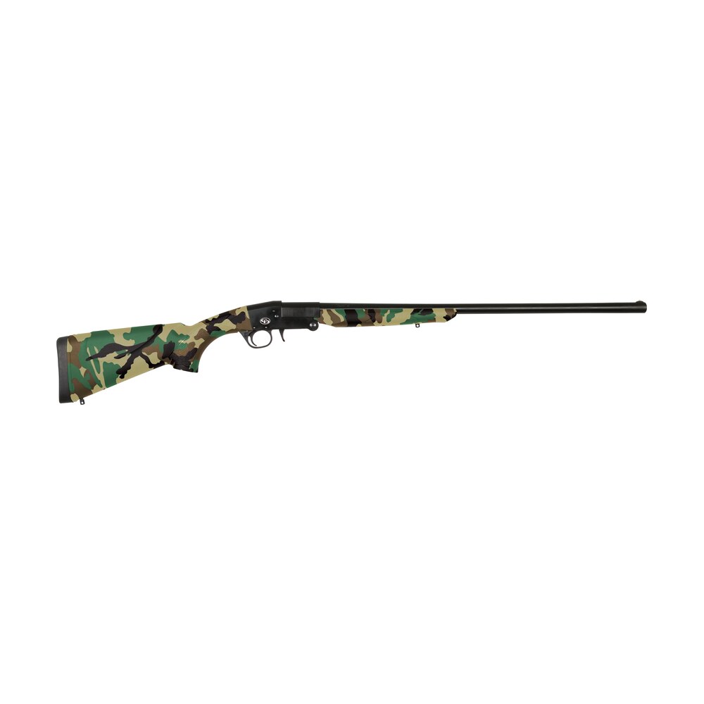 charles daly 930336 101 compact 410 bore break open 3" 1rd 26" black steel single shot barrel & receiver, fixed woodland camo synthetic stock, beretta/benelli mobil choke system Charles Daly 930336 101 Compact 410 Bore Break Open 3" 1rd 26" Black Steel Single Shot Barrel Sports South item 147367