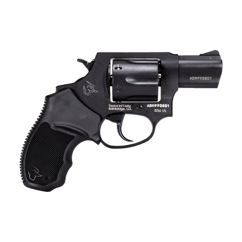taurus 2 85621ul 856 ultra lite small frame 38 special +p 6 shot 2" matte black carbon steel barrel & cylinder, matte black anodized aluminum frame, black finger groove rubber grip Taurus 2-85621UL 856 Ultra-Lite Small Frame 38 Special +P 6 Shot 2" Matte Black Carbon Steel Sports South item 147415