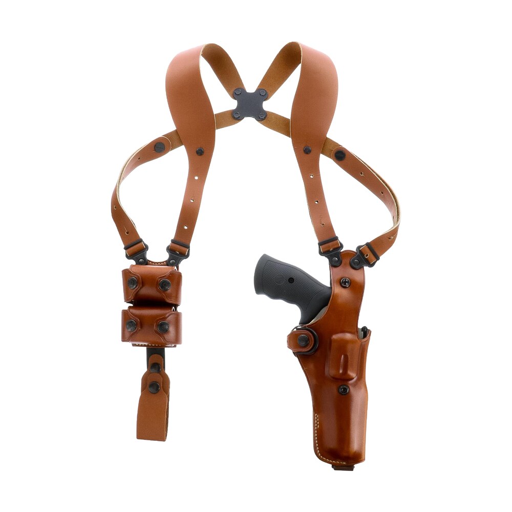 galco vhs4104 vhs 4.0 shoulder system vertical ambidextrous, size fits chest up to 56", tan leather, fits l frame s&w model 686 (4" barrel) Galco VHS4104 VHS 4.0 Shoulder System Vertical Ambidextrous, Size Sports South item 147497