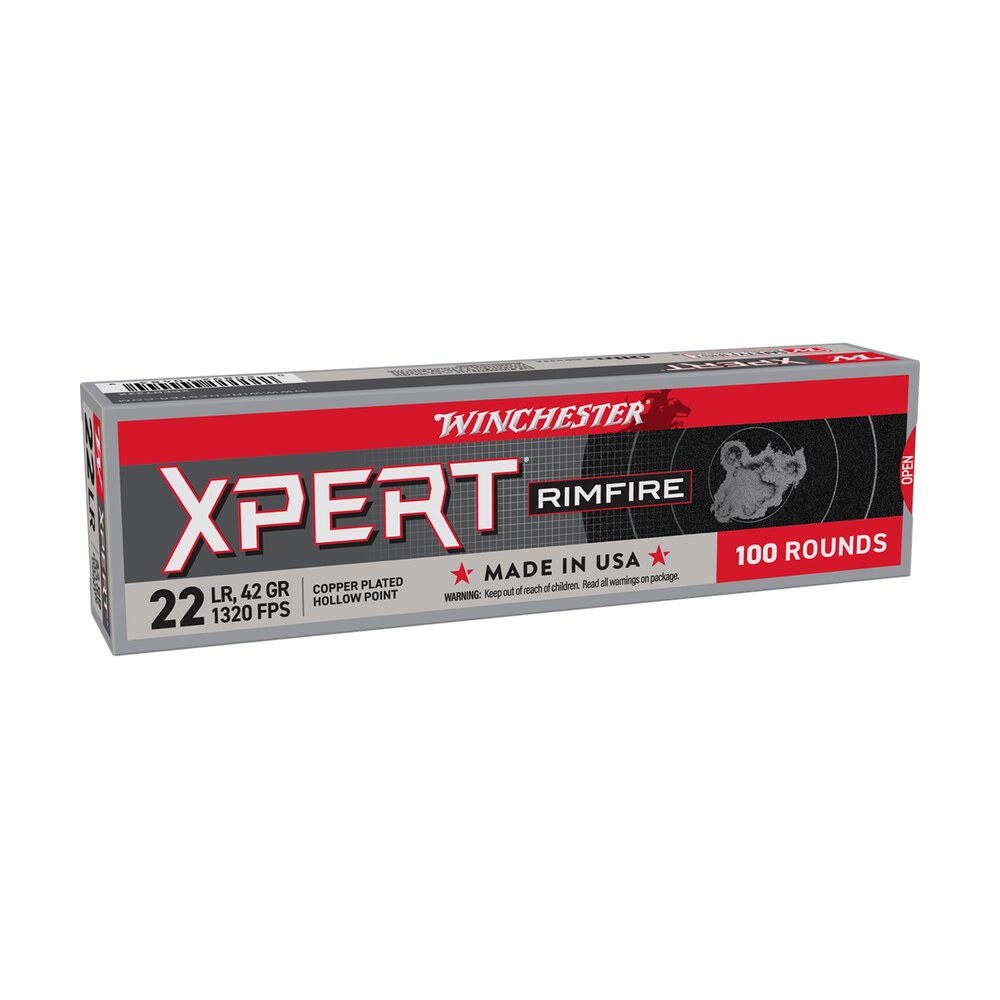 winchester ammo xpert22x xpert rimfire 22lr 42gr copper hollow point 100 per box/20 case Winchester Ammo XPERT22X Xpert Rimfire 22LR 42gr Copper Hollow Point 100 Per Box/20 Case Sports South item 147601