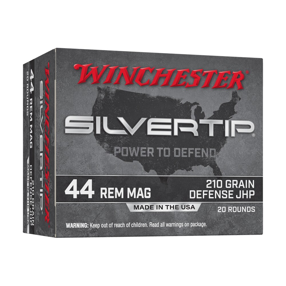 winchester ammo w44mst silvertip 44remmag 210gr jacketed hollow point 20 per box/10 case Winchester Ammo W44MST Silvertip 44RemMag 210gr Jacketed Hollow Point 20 Per Box/10 Case Sports South item 147607