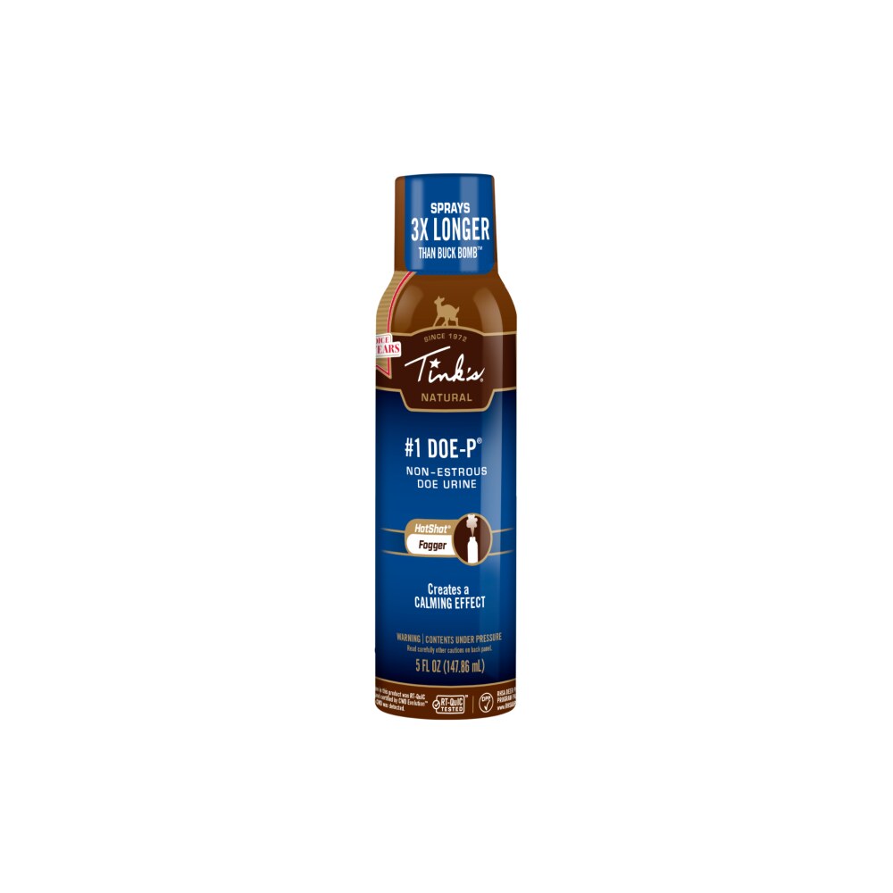 tinks w5501 #1 doe p non estrous fogger deer attractant doe urine scent 5 oz aerosol Tinks W5501 #1 Doe-P Non-Estrous Fogger Deer Attractant Doe Urine Scent 5 oz Aerosol Sports South item 147678