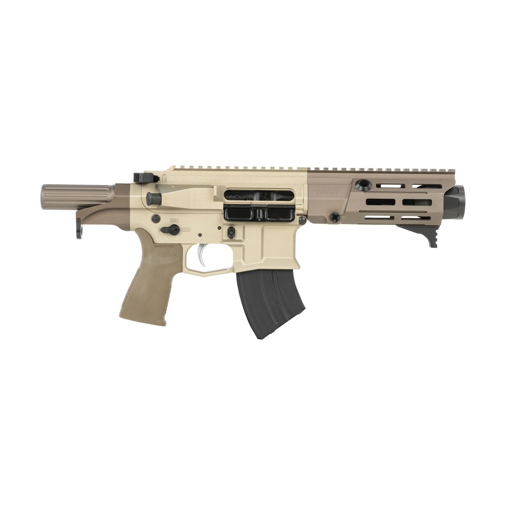 maxim defense mxm50800 pdx 505 sps 7.62x39mm caliber with 5.50" barrel, 20+1 capacity, arid brown metal finish, arid brown polymer grip Maxim Defense MXM50800 PDX 505-SPS 7.62x39mm Caliber Sports South item 147886