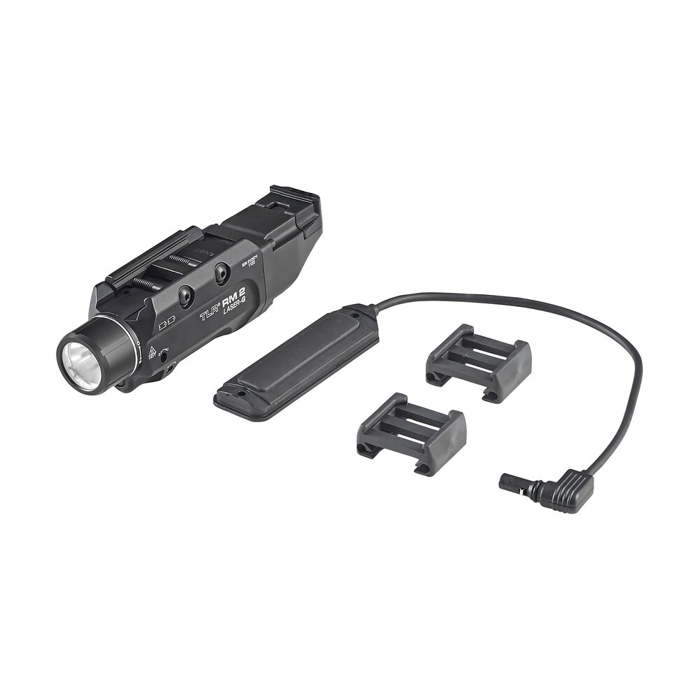 streamlight 69453 tlr 2 rm w/laser black aluminum, 1000 lumens white led bulb/green laser, 297 meters beam, picatinny rail mount Streamlight 69453 TLR-2 RM Sports South item 148128