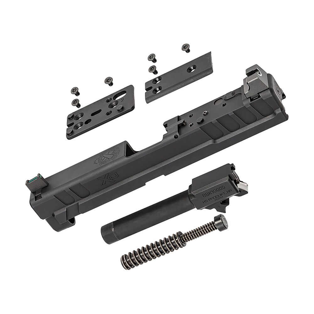 springfield armory xd4902 xd osp 9mm luger 4" barrel, black steel slide for springfield xd with optics cut, suppressor height night sights, includes cover plates Springfield Armory XD4902 XD OSP 9mm Luger 4" Sports South item 148261