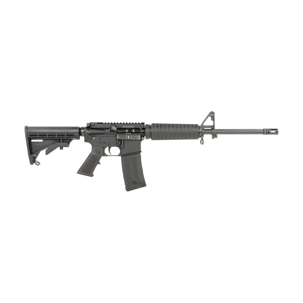 rock river arms blk1222 lar 15m car a4 300 blackout 30+1 16", black, r4 handguard, tactical carbine stock, overmolded a2 grip, a2 front sight post Rock River Arms BLK1222 LAR-15M CAR A4 300 Blackout 30+1 16", Black, R4 Handguard, Tactical Sports South item 148303