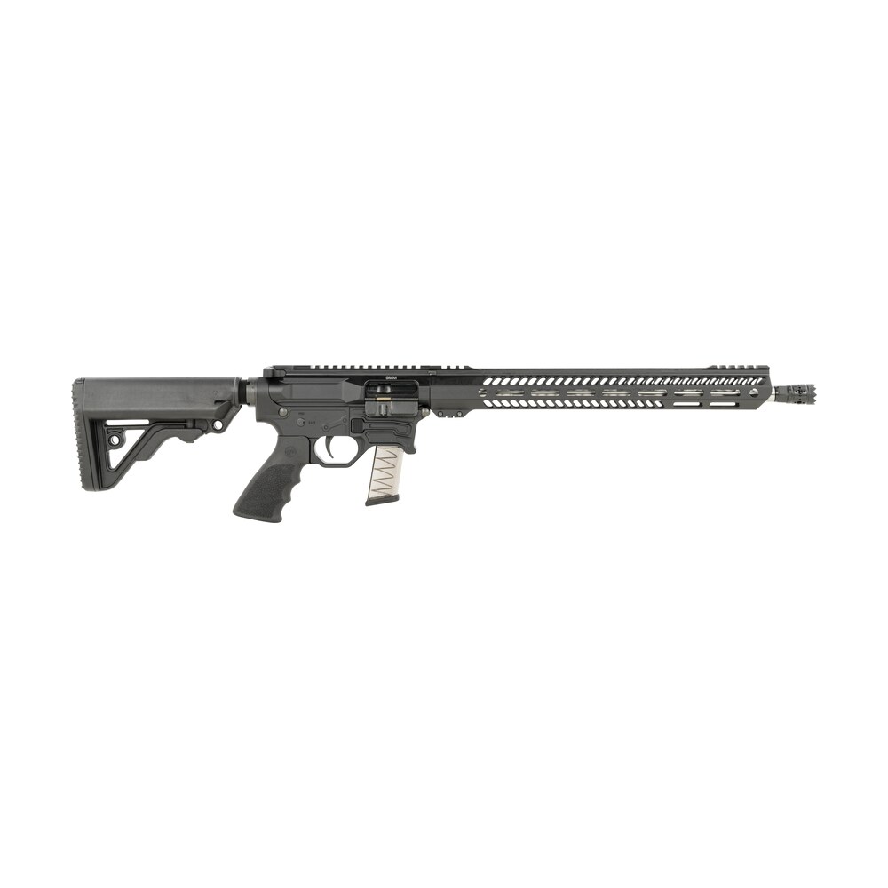 rock river arms bt91700v1 lar bt9g r9 competition 9mm luger 16" stainless, black, rra nsp 2 stock & hogue grip Rock River Arms BT91700V1 LAR-BT9G R9 Competition 9mm Luger 16" Stainless, Black, RRA NSP-2 Sports South item 148305