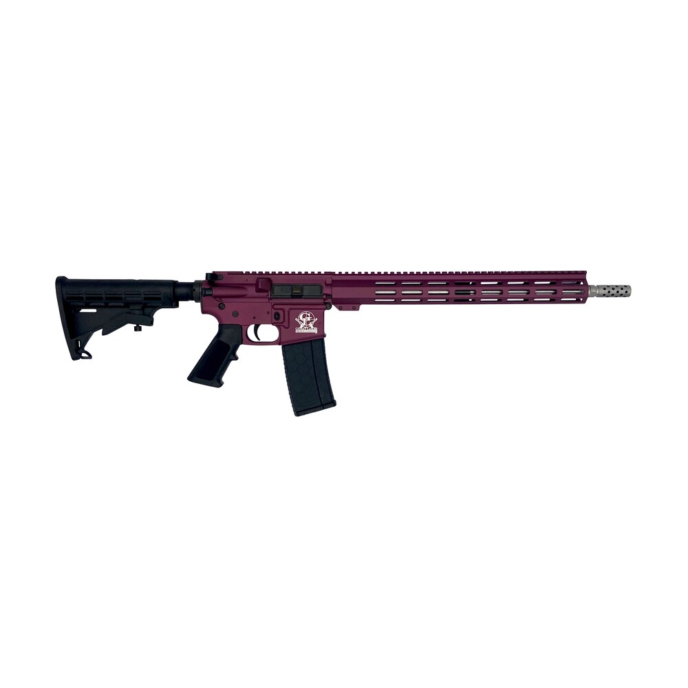 great lakes firearms gl15223sschy ar 15 223 wylde 16" stainless 30+1, black cherry rec, black stock & grip Great Lakes Firearms GL15223SSCHY AR-15 223 Wylde 16" Stainless 30+1, Black Cherry Rec, Black Sports South item 148346