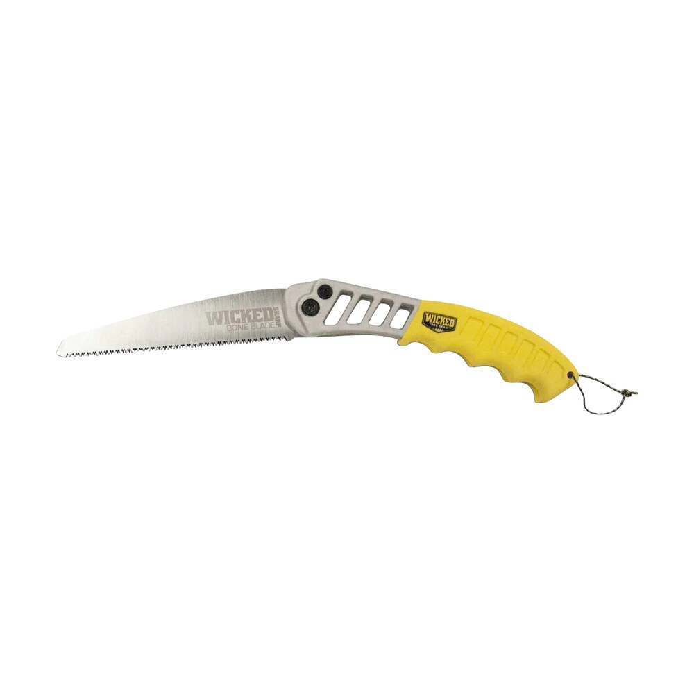 wicked tree gear wtg007 tough utility folding saw 7" high carbon steel blade/yellow overmold aluminum handle Wicked Tree Gear WTG007 Tough Utility Folding Saw 7" High Carbon Steel Blade/Yellow Overmold Sports South item 148459