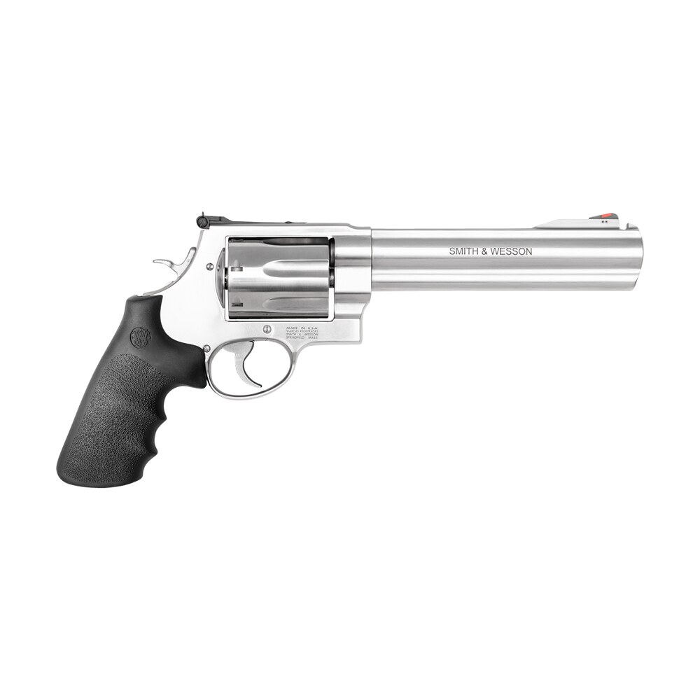 smith & wesson 13331 model 350 x frame 350 legend 7 shot 7.50" satin stainless steel barrel, cylinder & frame, black finger grooved grip, internal lock safety, exposed hammer Smith & Wesson 13331 Model 350 X-Frame 350 Legend 7 Shot 7.50" Satin Stainless Steel Sports South item 148609