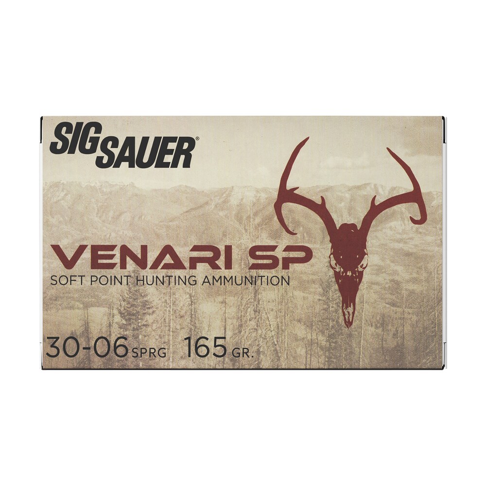 sig sauer v3006sp16520 venari 30 06springfield 165gr soft point 20 per box/10 case Sig Sauer V3006SP16520 Venari 30-06Springfield 165gr Soft Point 20 Per Box/10 Case Sports South item 148646