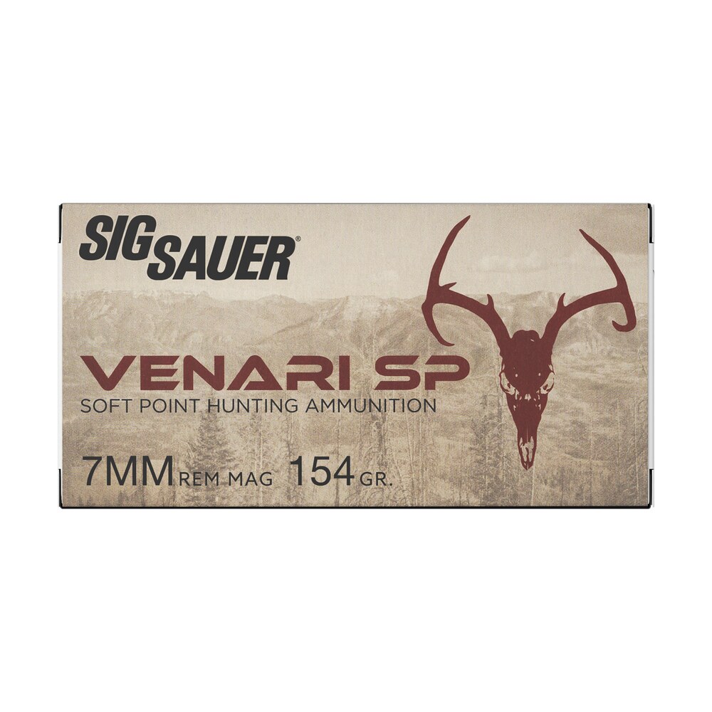 sig sauer v7mmsp15420 venari 7mmremmag 154gr soft point 20 per box/10 case Sig Sauer V7MMSP15420 Venari 7mmRemMag 154gr Soft Point 20 Per Box/10 Case Sports South item 148650