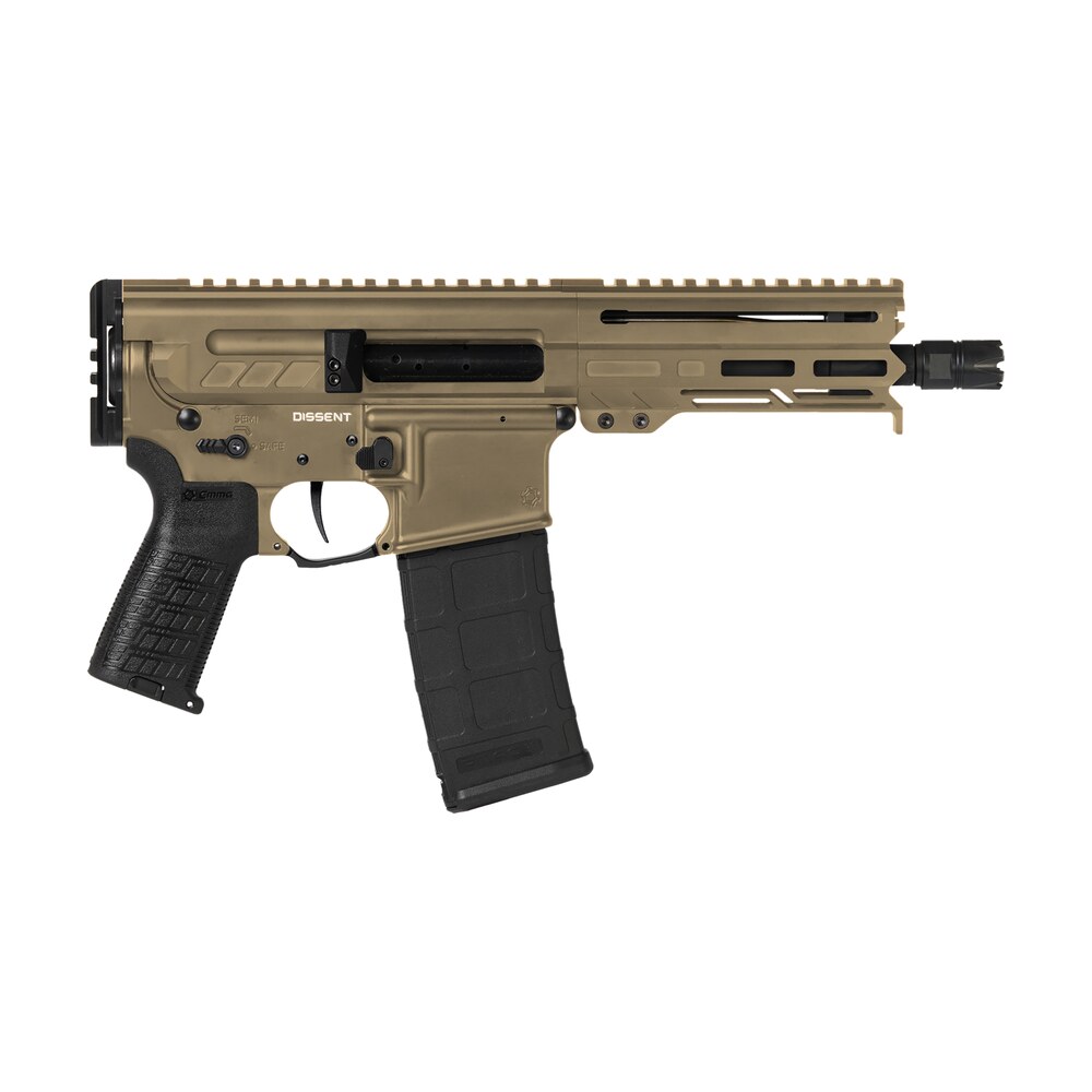 cmmg 55a938fct dissent 5.56x45mm nato 30+1 6.50", coyote tan cerakote rec, oem grip, picatinny buffer adapter, zeroed drop in single stage trigger CMMG 55A938FCT Dissent 5.56x45mm NATO 30+1 6.50", Coyote Tan Cerakote Rec, OEM Grip, Picatinny Sports South item 148709