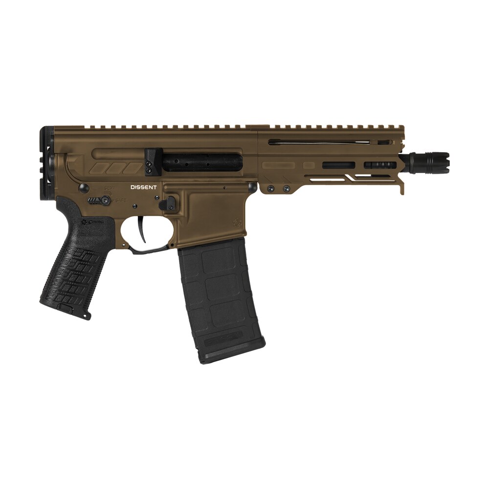 cmmg 30a0e33mb dissent mk4 300 blackout 30+1 6.50", midnight bronze cerakote rec, oem grip, picatinny buffer adapter, zeroed drop in single stage trigger CMMG 30A0E33MB Dissent MK4 300 Blackout 30+1 6.50", Midnight Bronze Cerakote Rec, OEM Grip, Sports South item 148715