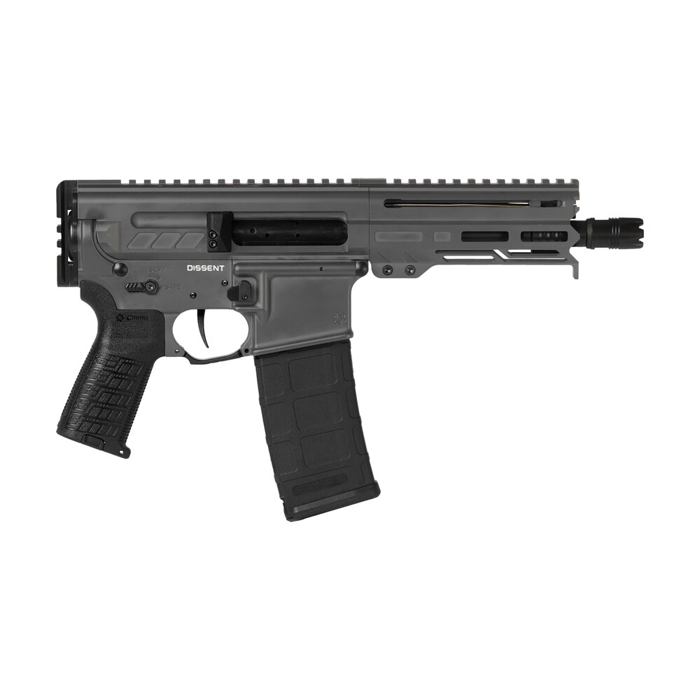 cmmg 30a0e33tng dissent mk4 300 blackout 30+1 6.50", tungsten gray cerakote rec, oem grip, picatinny buffer adapter, zeroed drop in single stage trigger CMMG 30A0E33TNG Dissent MK4 300 Blackout 30+1 6.50", Tungsten Gray Cerakote Rec, OEM Grip, Sports South item 148716
