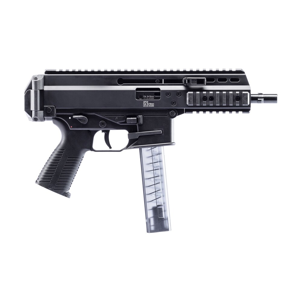 b&t firearms bt 36039 apc pro 9mm luger 30+1 6.80" black steel barrel, m lok handguards, black hard coat anodized aluminum picatinny rail receiver, black polymer grips, ambidextrous B&T Firearms BT-36039 APC Pro 9mm Luger 30+1 6.80" Black Steel Sports South item 148924
