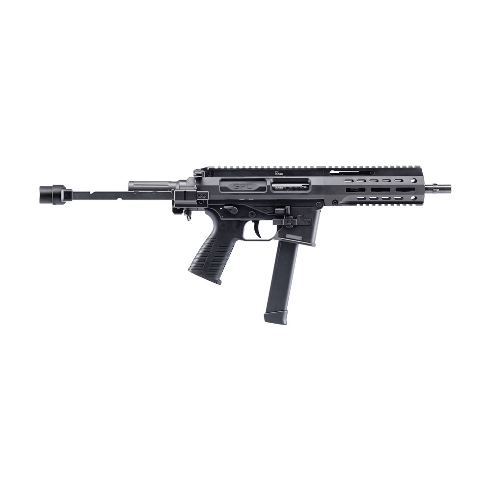 b&t firearms 500003tbg spc9 9mm luger 33+1 9.10", black, tele brace adapter, polymer grip (glock mag compatible) B&T Firearms 500003TBG SPC9 9mm Luger 33+1 9.10", Black, Tele Brace Adapter, Polymer Grip Sports South item 148947