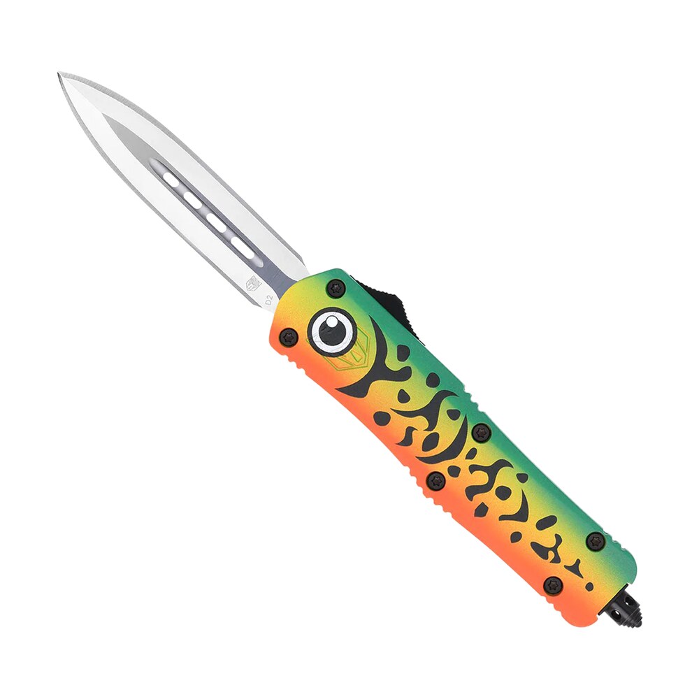 cobratec knives mflgnfs3dagns fs 3 fishing lure medium 3" otf dagger plain satin d2 steel blade, 4.50" green fishing lure aluminum cerakoted handle CobraTec Knives MFLGNFS3DAGNS FS-3 Fishing Lure Medium 3" OTF Dagger Plain Satin D2 Steel Sports South item 149061