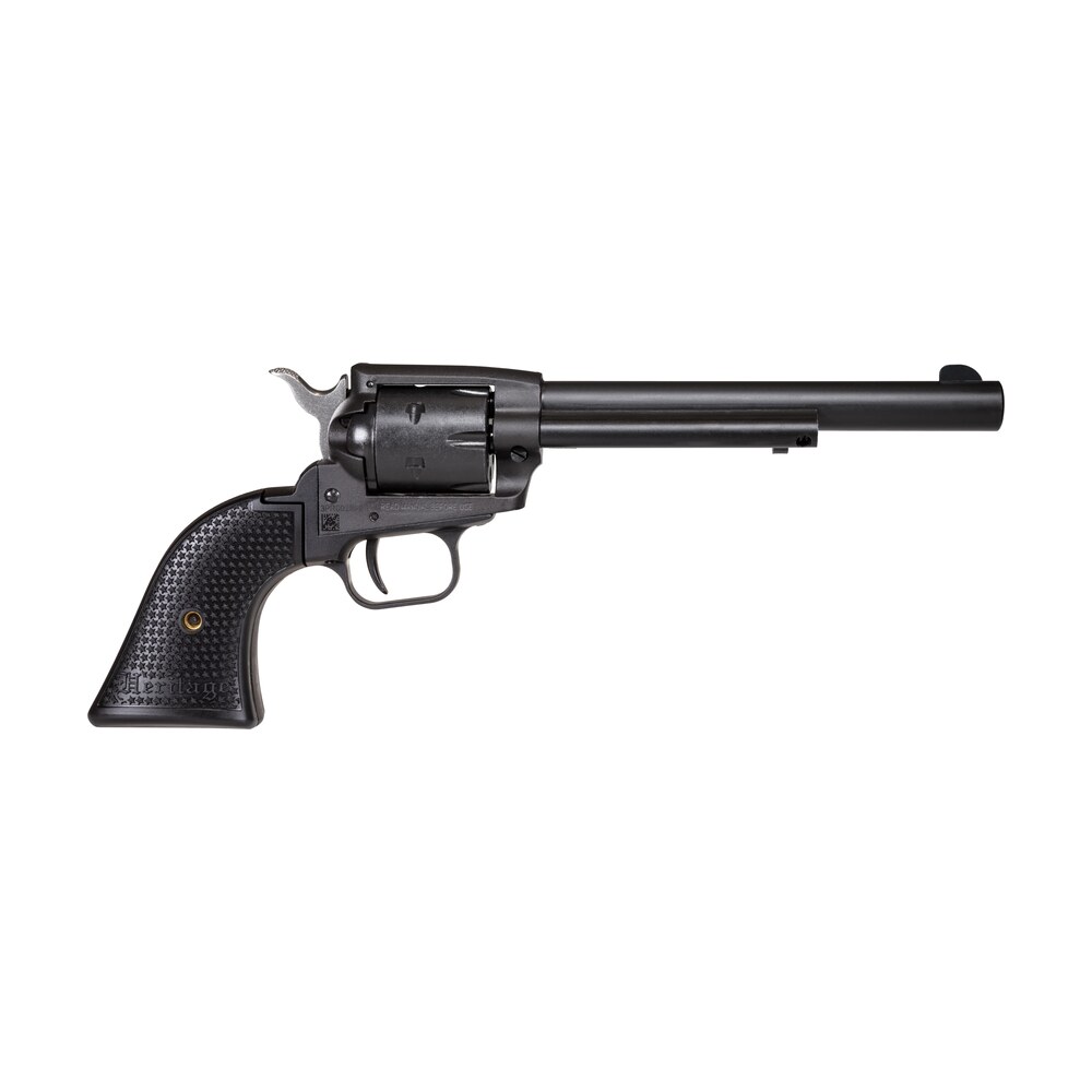 heritage mfg srr22bs6pg rough rider 22 lr 6 shot, 6.50" black satin steel barrel, frame & cylinder, black star polymer grip, manual thumb safety, exposed hammer Heritage Mfg SRR22BS6PG Rough Rider 22 LR 6 Shot, 6.50" Black Satin Steel Sports South item 149103