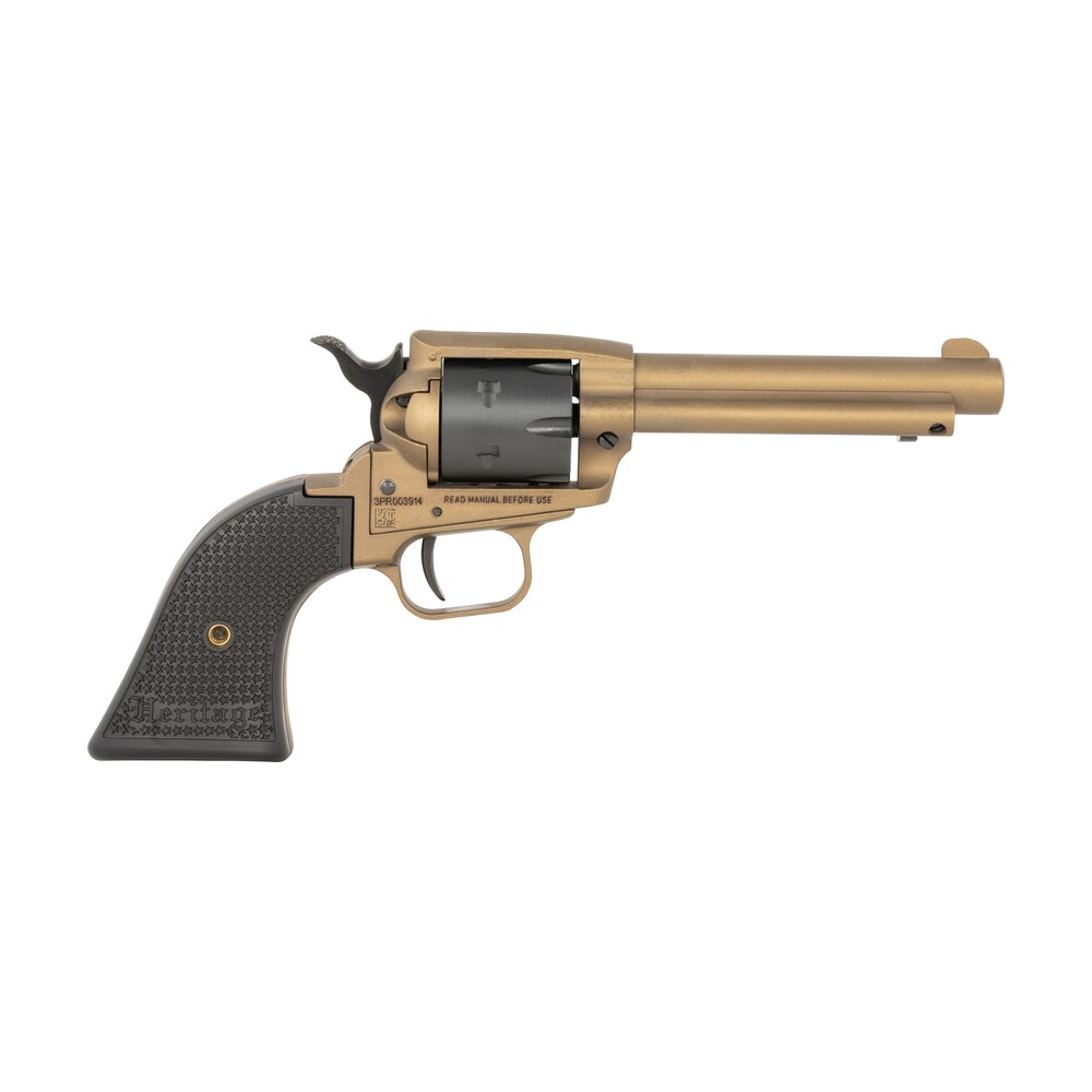heritage mfg srr22a4 rough rider 22 lr 6 shot, 4.75" burnt bronze cerakote steel barrel, frame, black satin cylinder, black polymer grip, hammer/thumb safety, exposed hammer Heritage Mfg SRR22A4 Rough Rider 22 LR 6 Shot, 4.75" Burnt Bronze Cerakote Steel Sports South item 149106