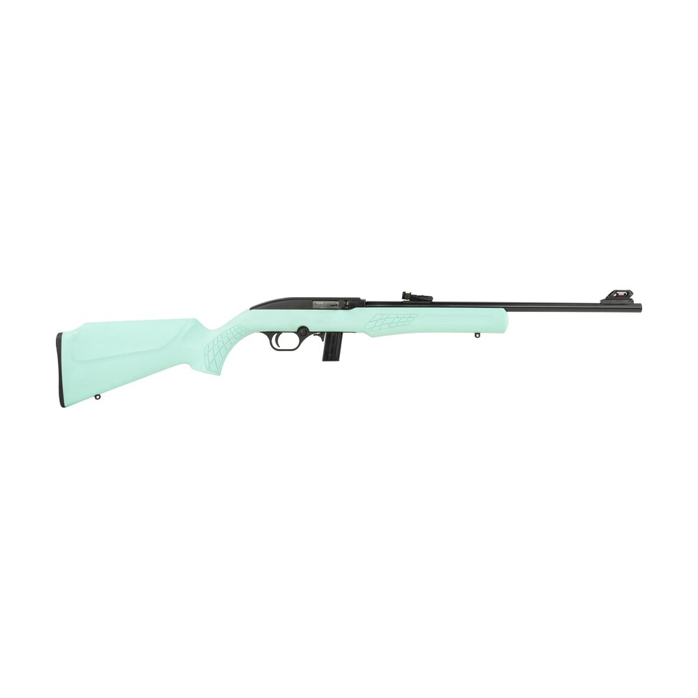 rossi rs22l1811tl rs22 full size 22 lr 10+1 18" matte black steel barrel, matte black grooved aluminum receiver, teal synthetic fixed stock Rossi RS22L1811TL RS22 Full Size 22 LR 10+1 18" Matte Black Steel Sports South item 149115