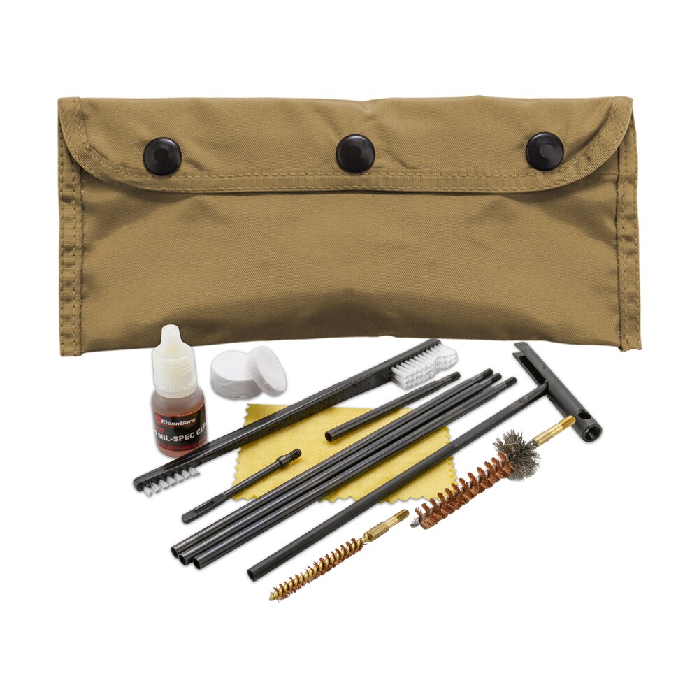 kleenbore pou302t modular cleaning kit coyote tan multi caliber handgun/rifle bronze/nylon bristles nylon case KleenBore POU302T Modular Cleaning Kit Coyote Tan Multi-Caliber Handgun/Rifle Bronze/Nylon Sports South item 149214