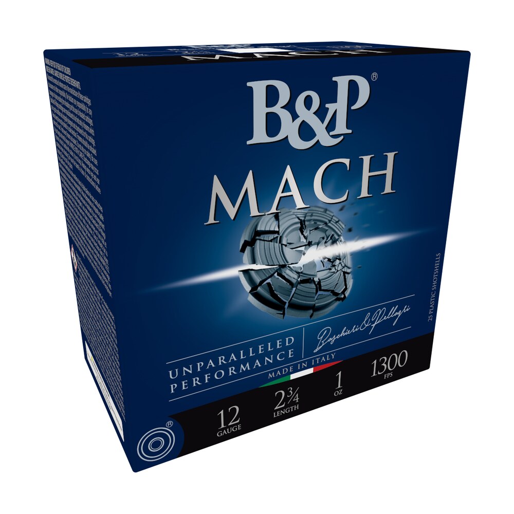 b&p 12b1f2h7 competition f2 mach 12gauge 2.75" 1oz 7.5shot 25 per box/10 case B&P 12B1F2H7 Competition F2 Mach 12Gauge 2.75" 1oz 7.5Shot 25 Per Box/10 Case Sports South item 149223