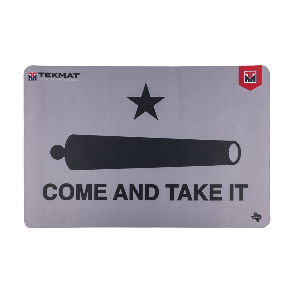 tekmat tekr17catic cleaning mat black/gray rubber 11"x17" "come and take it"/cannon TekMat TEKR17CATIC Cleaning Mat Black/Gray Rubber 11"x17" "Come And Take It"/Cannon Sports South item 149271