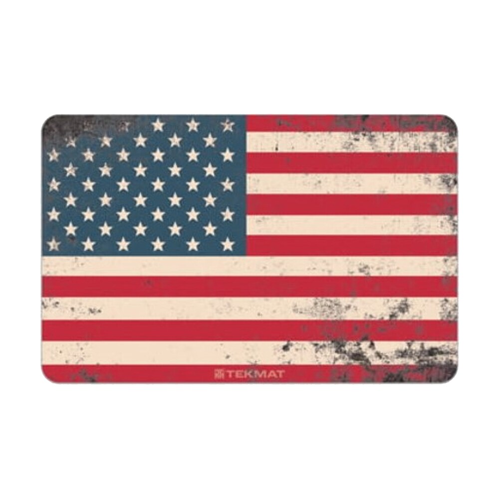 tekmat tekr17usflag01 old glory cleaning mat red/white/blue rubber 11"x17" american flag TekMat TEKR17USFLAG01 Old Glory Cleaning Mat Red/White/Blue Rubber 11"x17" American Flag Sports South item 149282