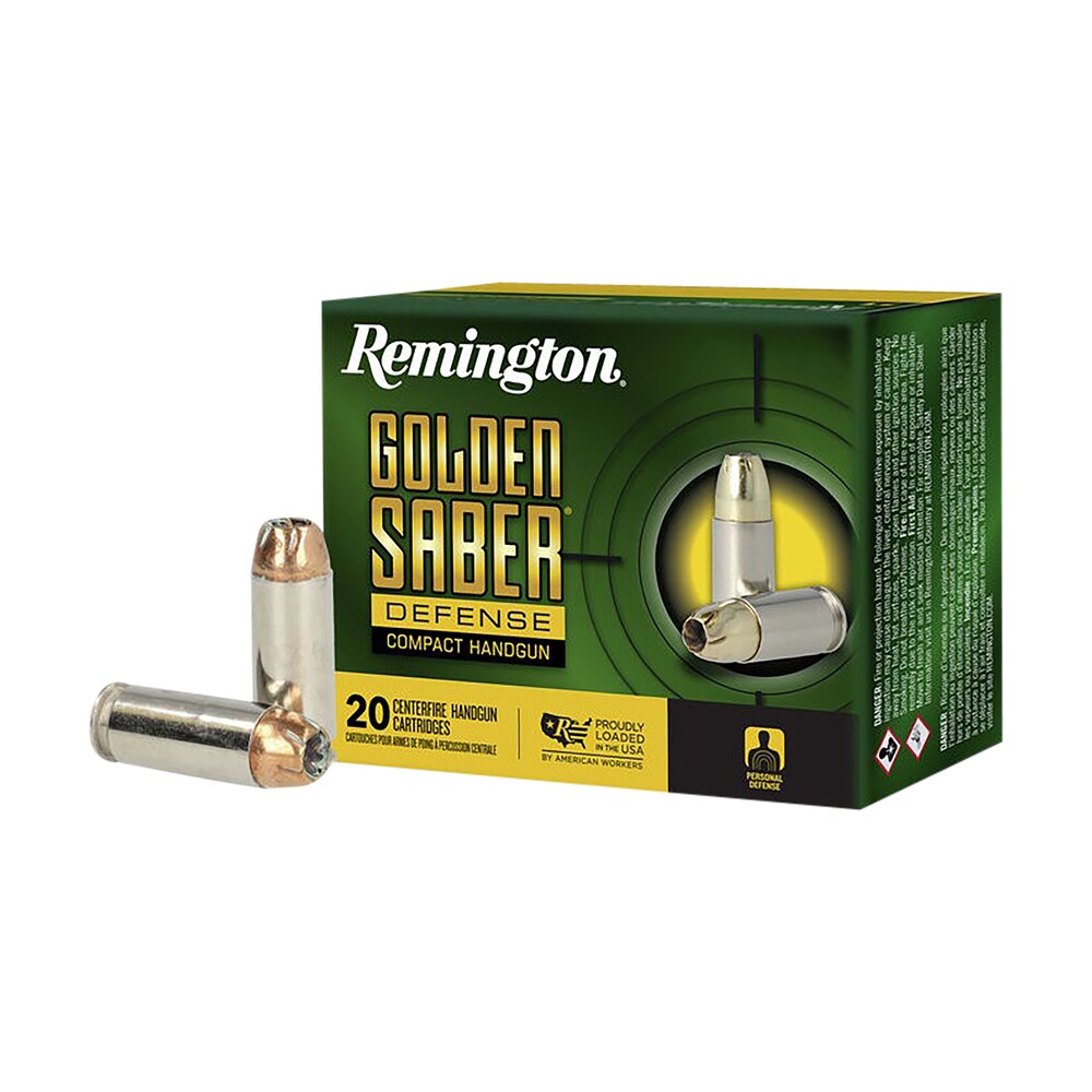 remington ammunition r21370 golden saber defense 10mmauto 180gr brass jacketed hollow point 20 per box/25 case Remington Ammunition R21370 Golden Saber Defense 10mmAuto 180gr Brass Jacketed Hollow Point 20 Sports South item 149302