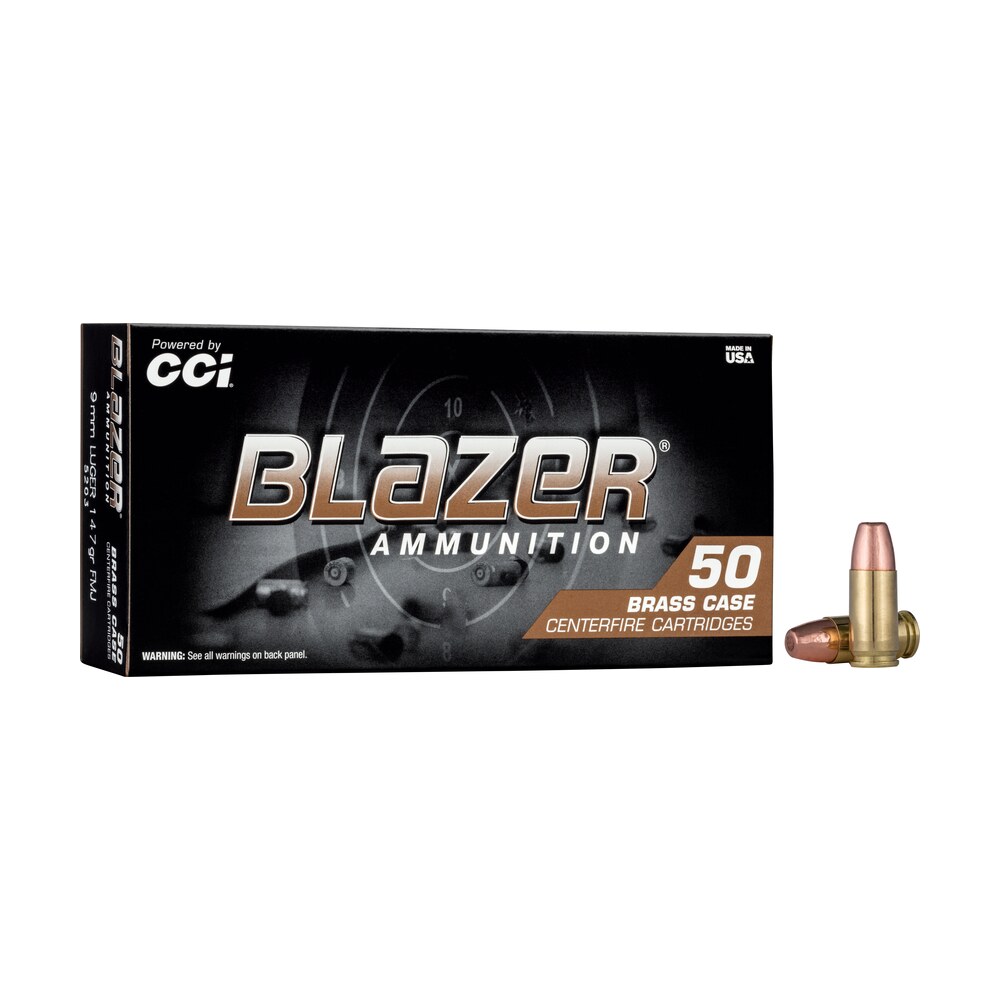 cci 5203 blazer brass handgun 9mmluger 147gr full metal jacket 50 per box/20 case CCI 5203 Blazer Brass Handgun 9mmLuger 147gr Full Metal Jacket 50 Per Box/20 Case Sports South item 149304