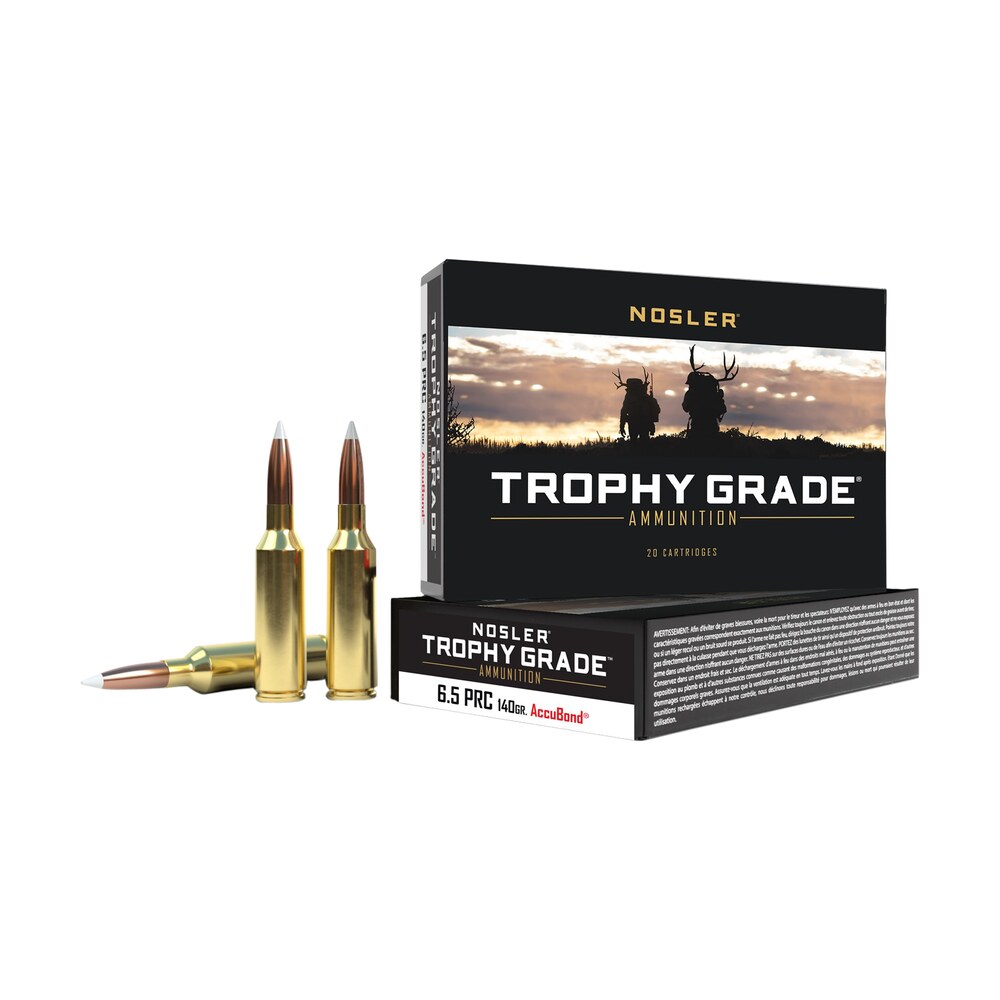 nosler 61014 trophy grade 6.5prc 140gr nosler accubond 20 per box/10 case Nosler 61014 Trophy Grade 6.5PRC 140gr Nosler AccuBond 20 Per Box/10 Case Sports South item 149356
