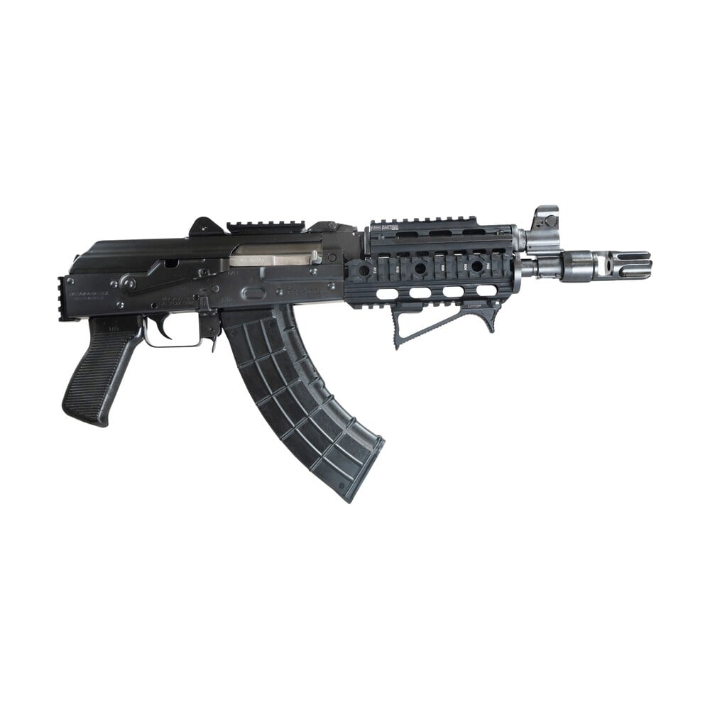 zastava arms usa zp92762patm zpap 92 7.62x39mm 30+1 10" black, polymer grip, picatinny quad rail, stock adapter, night muzzle brake Zastava Arms Usa ZP92762PATM ZPAP 92 7.62x39mm 30+1 10" Black, Polymer Grip, Picatinny Quad Sports South item 149511