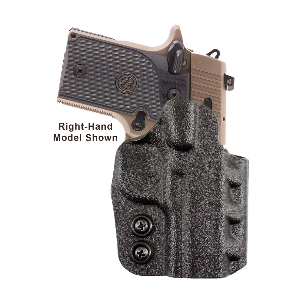 desantis gunhide d94kb8wz0 cazzuto owb black kydex paddle fits springfield prodigy w/wo red dot fits 4.25 5" barrel left hand DeSantis Gunhide D94KB8WZ0 Cazzuto OWB Black Kydex Paddle Sports South item 149552