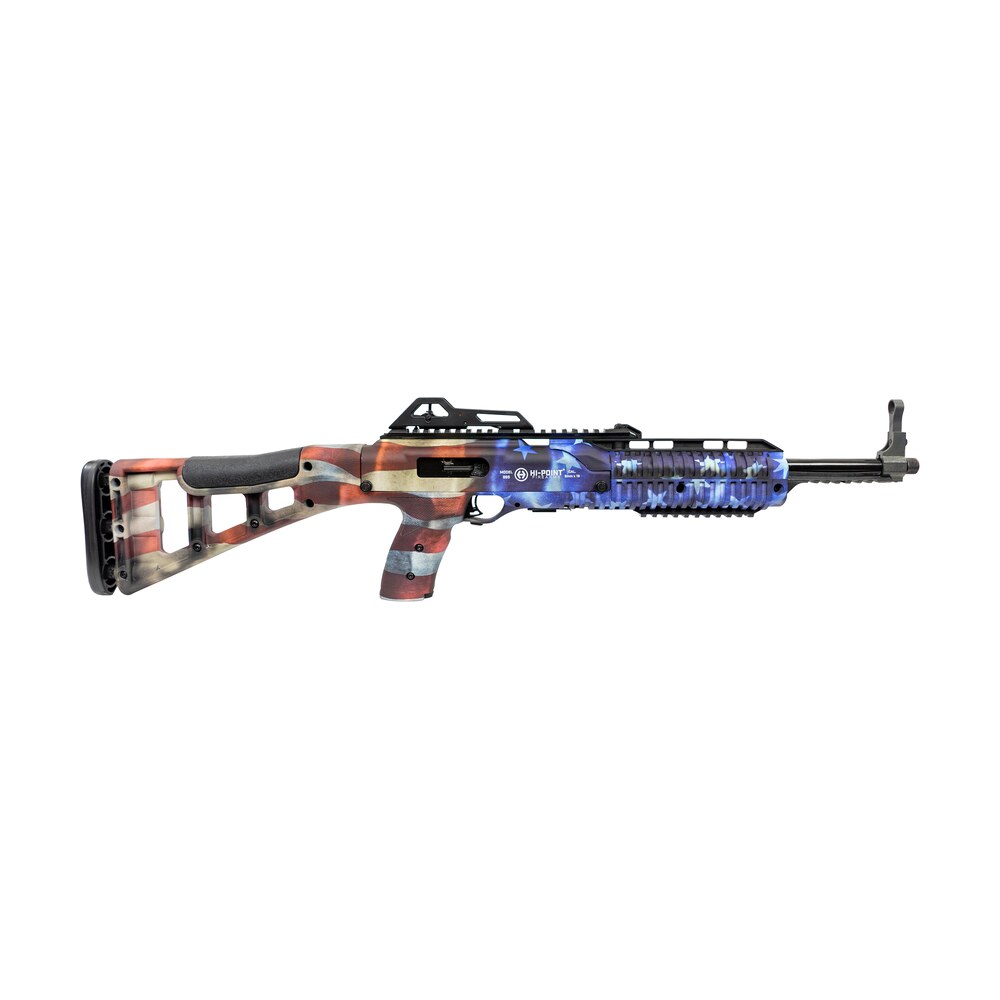hi point 4595tsflg 4595ts carbine 45 acp 17.50" 9+1, american flag, skeletonized stock, adjustable sights Hi-Point 4595TSFLG 4595TS Carbine 45 ACP 17.50" 9+1, American Flag, Skeletonized Sports South item 149623