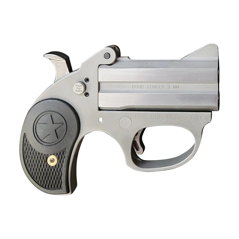 bond arms basrs stinger stinger rs 22 lr 2 shot 3" rough matte stainless steel barrel rough matte stainless steel frame black rubber grips right hand Bond Arms BASRS Stinger Stinger RS 22 LR 2 Shot 3" Rough Matte Stainless Steel Barrel Rough Sports South item 149766
