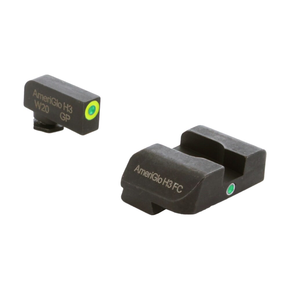 ameriglo gl301 i dot sight set for glock green tritium lumigreen outline front sight green tritium rear sight AmeriGlo GL301 i-Dot Sight Set for Glock Green Tritium LumiGreen Outline Front Sight-Green Sports South item 150052