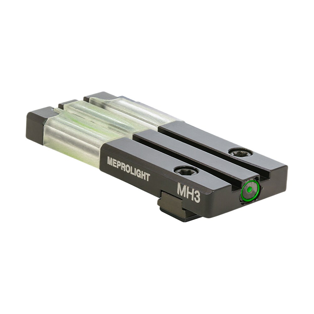 meprolight usa 631023108 ft bullseye rear sight green/tritium fiber optic, black frame, compatible w/ glock gen 1 5 (except mos), dovetail mount Meprolight USA 631023108 FT Bullseye Rear Sight Green/Tritium Fiber Optic, Black Sports South item 150085