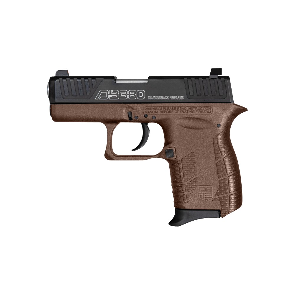 diamondback db0100e072 db380 gen4 micro compact frame 380 acp 6+1, 2.80" stainless steel barrel, black nitride serrated stainless steel slide, midnight bronze polymer frame w/beavertail & grip Diamondback DB0100E072 DB380 Gen4 Micro-Compact Frame 380 ACP 6+1, 2.80" Stainless Steel Sports South item 150378