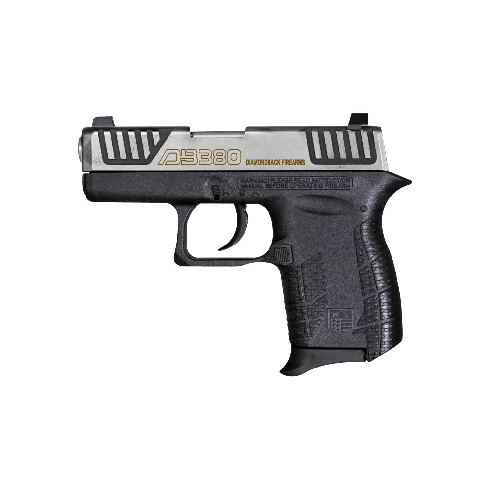 diamondback db0100e032 db380 gen4 micro compact frame 380 acp 6+1, 2.80" stainless steel barrel, serrated stainless steel slide, mint polymer frame w/beavertail & grip Diamondback DB0100E032 DB380 Gen4 Micro-Compact Frame 380 ACP 6+1, 2.80" Stainless Steel Sports South item 150379