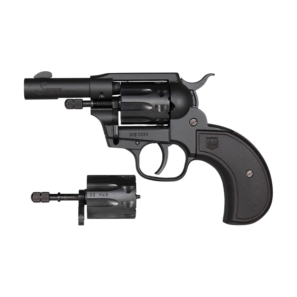 diamondback db0600a001 sidekick 22 lr/22 mag 9 shot 3" black cerakote steel barrel & cylinder, zinc alloy frame, black birdshead polymer grip, hammer safety, exposed hammer Diamondback DB0600A001 Sidekick 22 LR/22 Mag 9 Shot 3" Black Cerakote Steel Barrel & Sports South item 150384