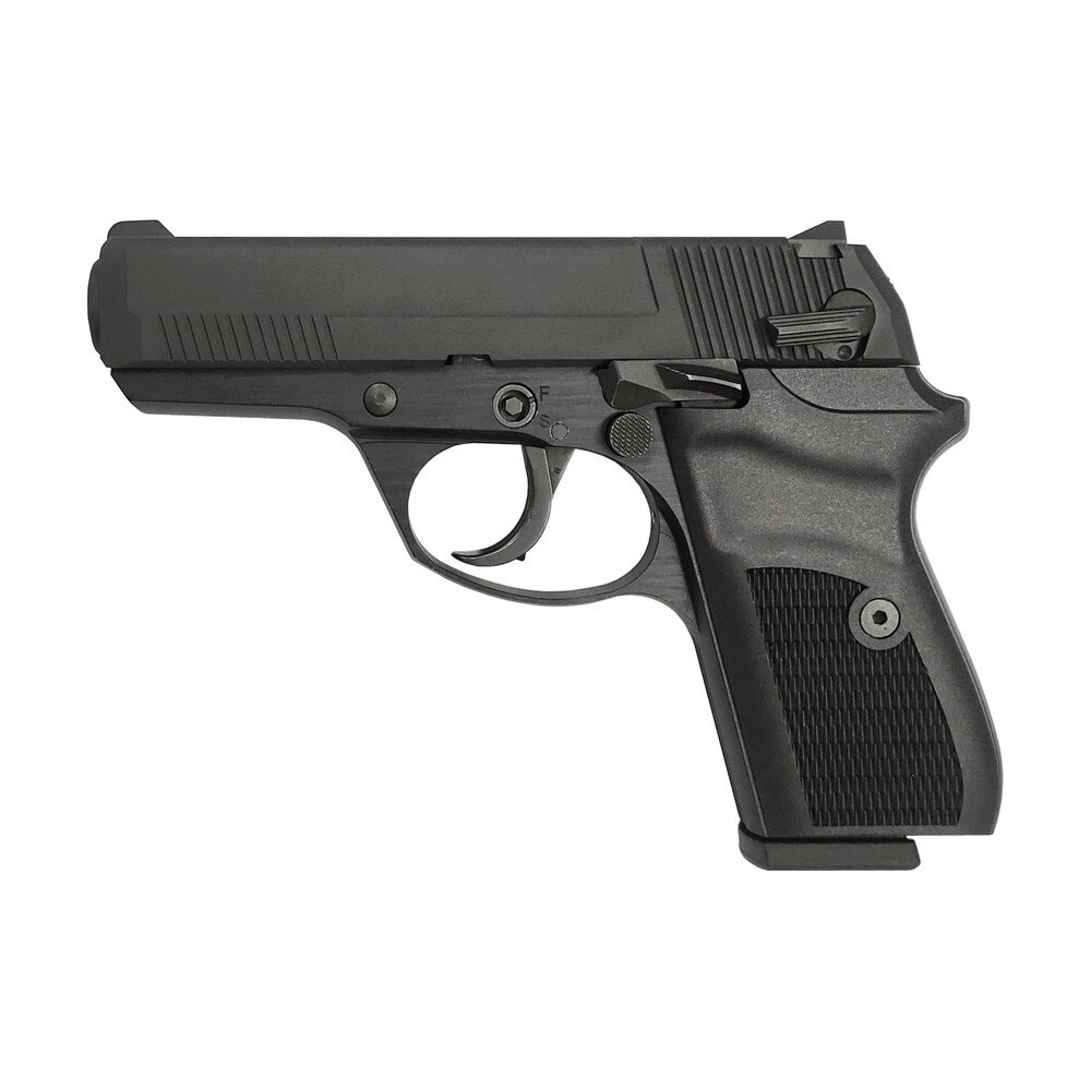 rock island 56798 li380 compact 380 acp 8+1, 3.55" black steel barrel, black parkerized serrated slide, black parkerized steel frame w/beavertail, black polymer grip Rock Island 56798 LI380 Compact 380 ACP 8+1, 3.55" Black Steel Sports South item 150420