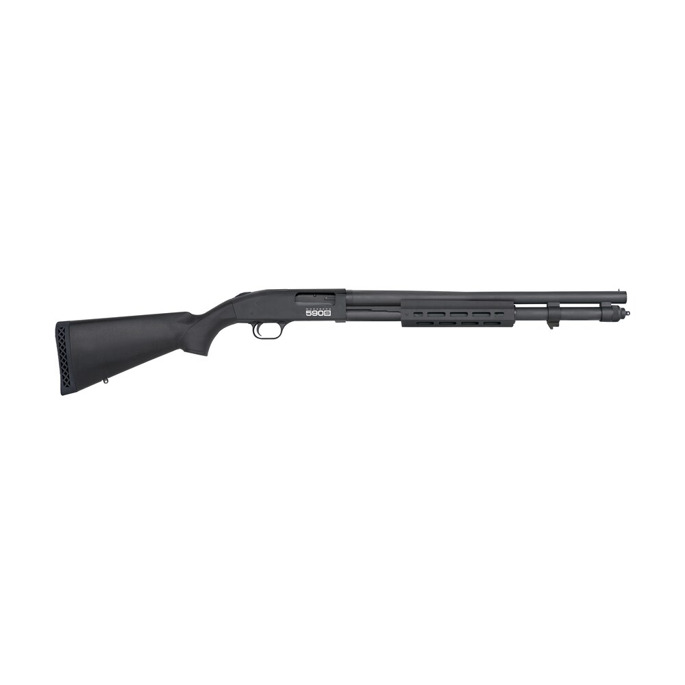 mossberg 51604 590s 12 gauge pump 3" 13+1 20" matte blued steel barrel, matte blued optic ready receiver, fixed black synthetic stock, right hand Mossberg 51604 590S 12 Gauge Pump 3" 13+1 20" Matte Blued Steel Sports South item 150459