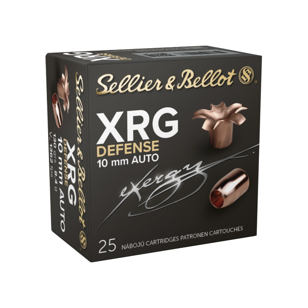 sellier & bellot sb10xa xrg defense 10mmauto 130gr solid copper hollow point 25 per box/40 case Sellier & Bellot SB10XA XRG Defense 10mmAuto 130gr Solid Copper Hollow Point 25 Per Box/40 Sports South item 150580