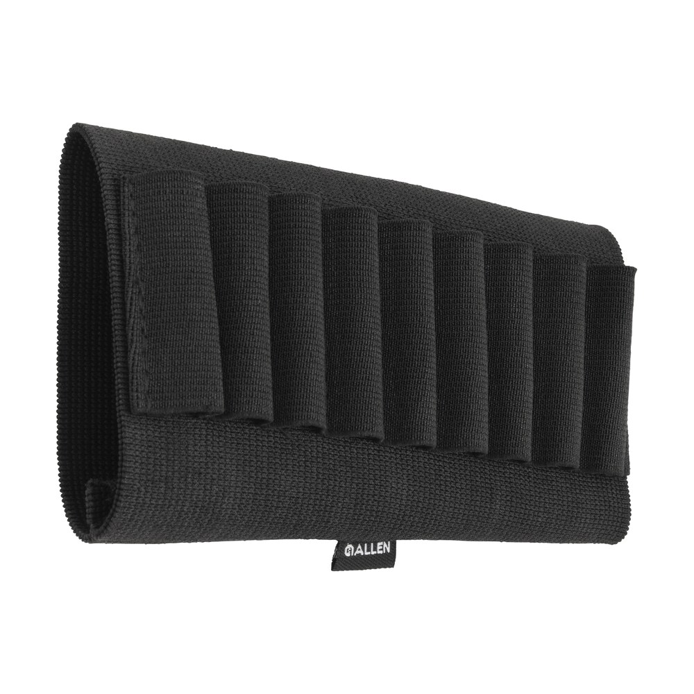 allen 206 rifle cartridge holder 9rd black elastic buttstock mount Allen 206 Rifle Cartridge Holder 9rd Black Elastic Buttstock Mount Sports South item 15059