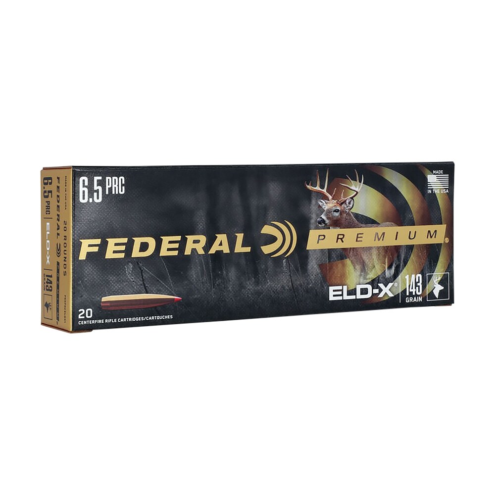 federal p65prceldx1 premium eld x 6.5prc 143gr 20 per box/10 case Federal P65PRCELDX1 Premium ELD-X 6.5PRC 143gr 20 Per Box/10 Case Sports South item 150594