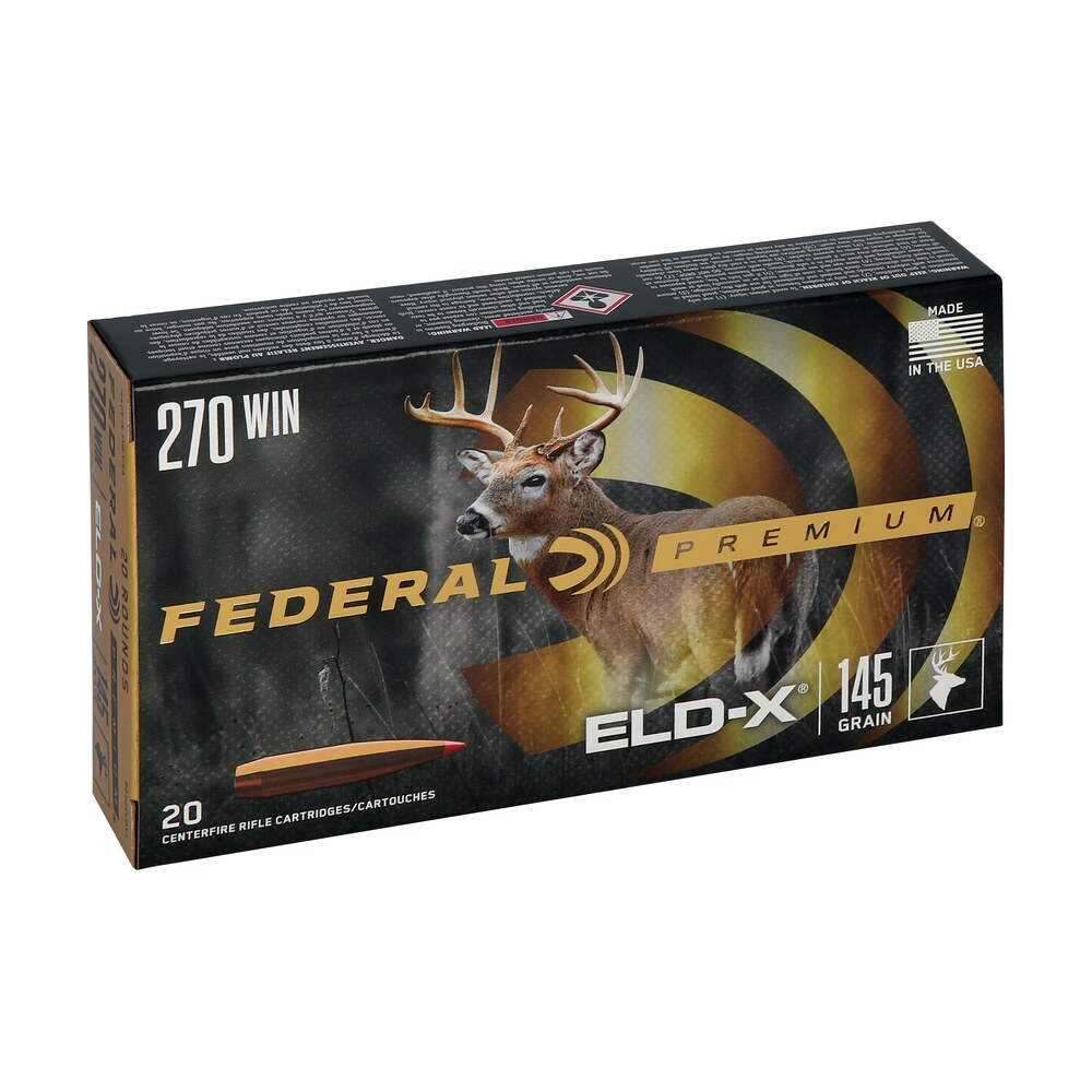 federal p270eldx1 premium eld x 270win 145gr 20 per box/10 case Federal P270ELDX1 Premium ELD-X 270Win 145gr 20 Per Box/10 Case Sports South item 150597